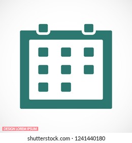 Vector icon calendar 10 EPS