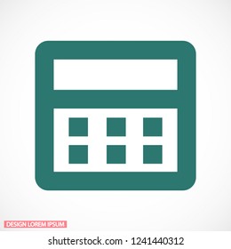 Vector icon calendar 10 EPS