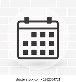 Vector icon calendar 10 EPS