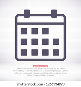 Vector icon calendar 10 EPS