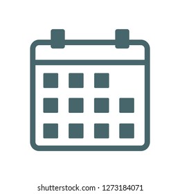 Vector icon calendar 10 EPS