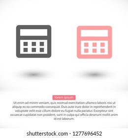 Vector icon calendar 10 EPS