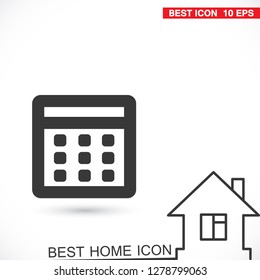 Vector icon calendar 10 EPS