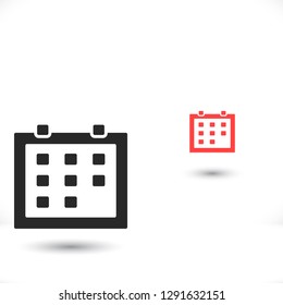 Vector icon calendar 10 EPS