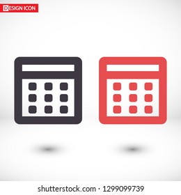 Vector icon calendar 10 EPS