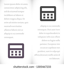 Vector icon calendar 10 EPS
