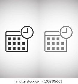 Vector icon calendar 10 EPS