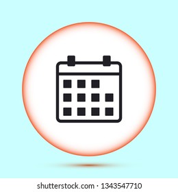 Vector icon calendar 10 EPS