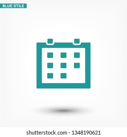 Vector icon calendar 10 EPS