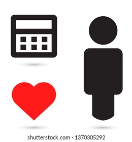 Vector icon calendar 10 EPS