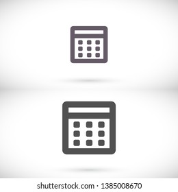 Vector icon calendar 10 EPS . Lorem Ipsum Illustration design