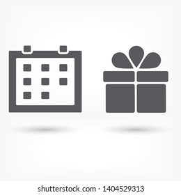 Vector icon calendar 10 EPS . Lorem Ipsum Illustration design