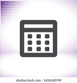 Vector icon calendar 10 EPS . Lorem Ipsum Illustration design