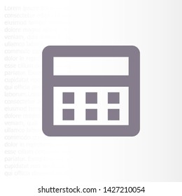 Vector icon calendar 10 EPS . Lorem Ipsum Illustration design