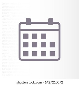 Vector icon calendar 10 EPS . Lorem Ipsum Illustration design