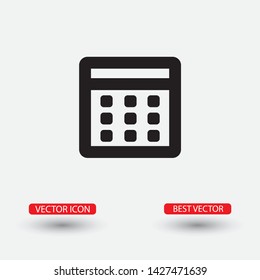 Vector icon calendar 10 EPS . Lorem Ipsum Illustration design