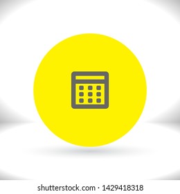 Vector icon calendar 10 EPS . Lorem Ipsum Illustration design