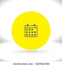 Vector icon calendar 10 EPS . Lorem Ipsum Illustration design
