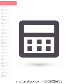 Vector icon calendar 10 EPS . Lorem Ipsum Illustration design
