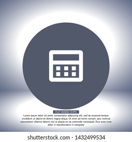 Vector icon calendar 10 EPS . Lorem Ipsum Illustration design