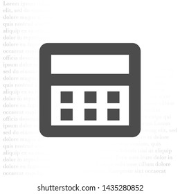 Vector icon calendar 10 EPS . Lorem Ipsum Illustration design