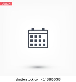 Vector icon calendar 10 EPS . Lorem Ipsum Illustration design