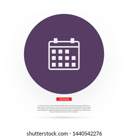 Vector icon calendar 10 EPS . Lorem Ipsum Illustration design