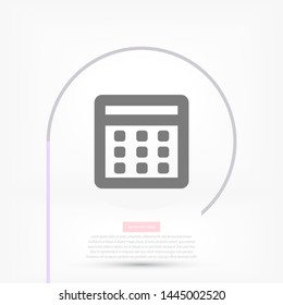 Vector icon calendar 10 EPS . Lorem Ipsum Illustration design