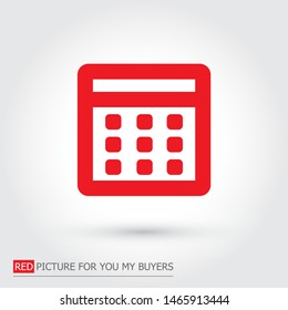 Vector icon calendar 10 EPS 