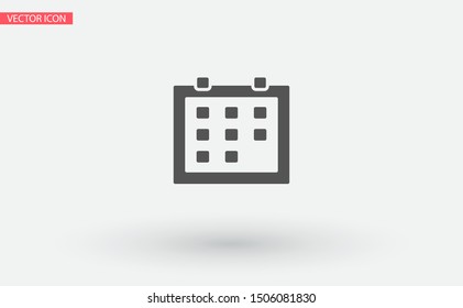 Vector icon calendar 10 EPS . Lorem Ipsum Illustration design