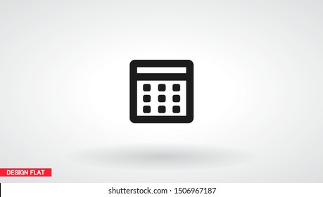 Vector icon calendar 10 EPS . Lorem Ipsum Illustration design