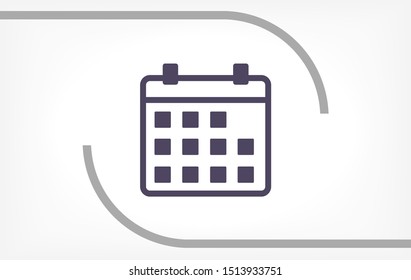 Vector icon calendar 10 EPS . Lorem Ipsum Illustration design