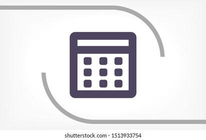 Vector icon calendar 10 EPS . Lorem Ipsum Illustration design