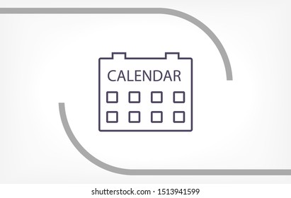 Vector icon calendar 10 EPS . Lorem Ipsum Illustration design