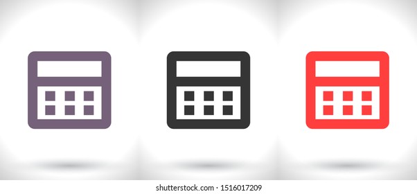 Vector icon calendar 10 EPS . Lorem Ipsum Illustration design