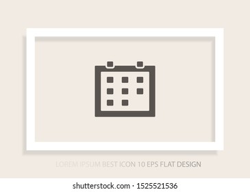 Vector icon calendar 10 EPS . Lorem Ipsum Illustration design