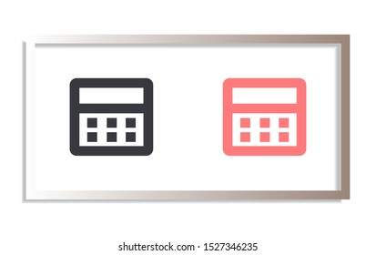 Vector icon calendar 10 EPS . Lorem Ipsum Illustration design