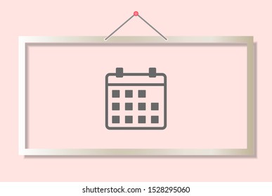 Vector icon calendar 10 EPS . Lorem Ipsum Illustration design