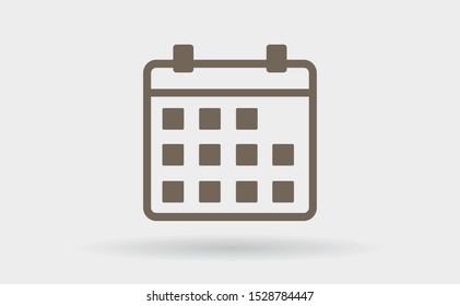 Vector icon calendar 10 EPS . Lorem Ipsum Illustration design