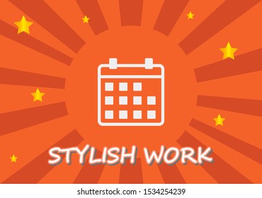 Vector icon calendar 10 EPS . Lorem Ipsum Illustration design