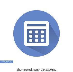 Vector icon calendar 10 EPS . Lorem Ipsum Illustration design