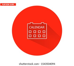 Vector icon calendar 10 EPS . Lorem Ipsum Illustration design