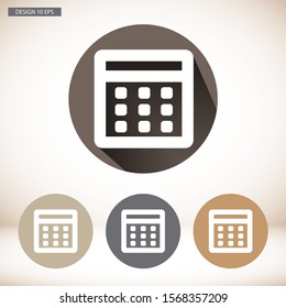 Vector icon calendar 10 EPS . Lorem Ipsum Illustration design