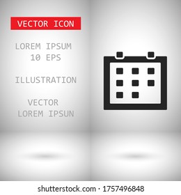 Vector icon calendar 10 EPS . Lorem Ipsum Illustration design