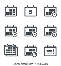 Vector icon calendar with notes