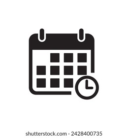 Vector icon calendar. Schedule, date icon symbol illustration