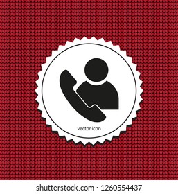 vector icon call user