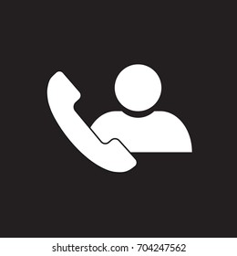 vector icon call user 
