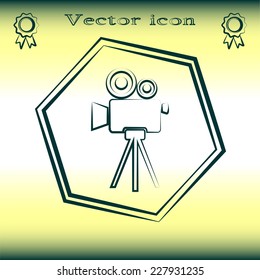 Vector icon camcorder