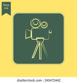 Vector icon camcorder